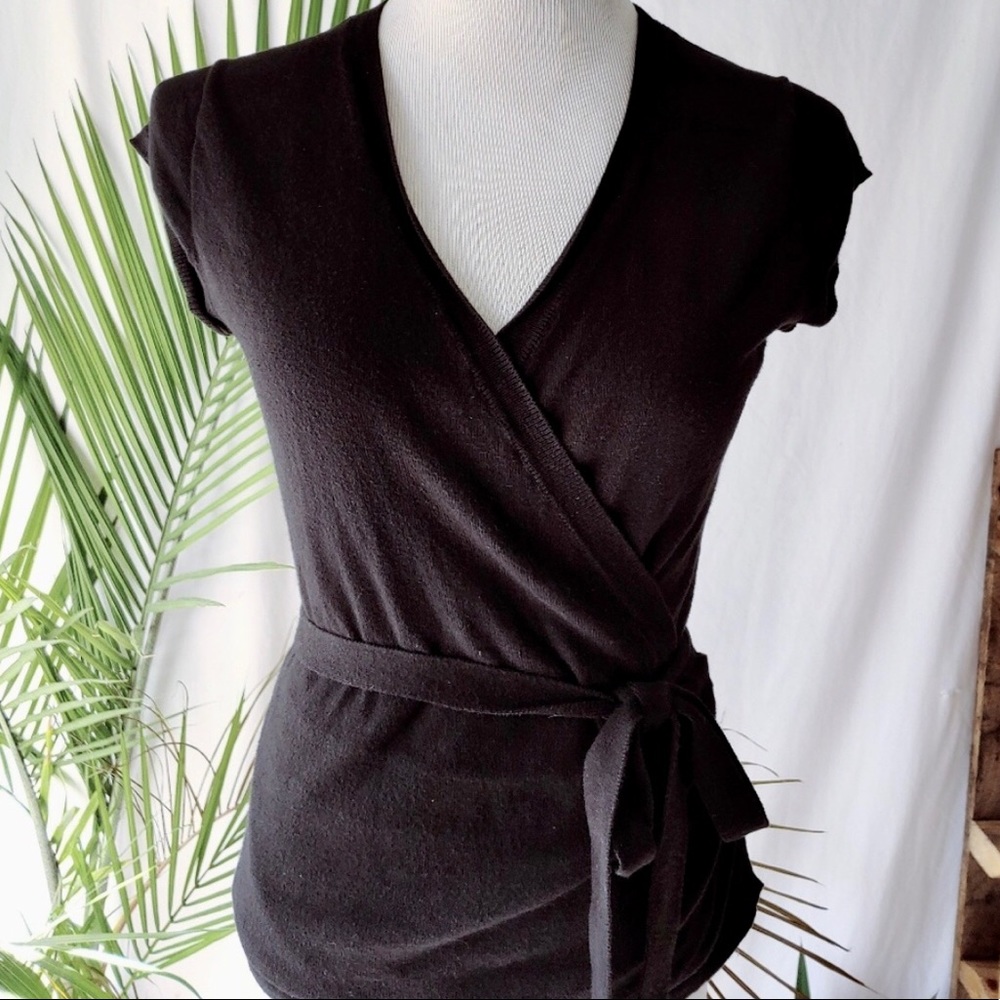 J. Crew Short Sleeve Wrap Sweater